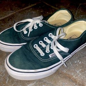Vans green used size 6 in women